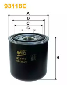 WIX FILTERS 93118e -  Осушитель воздуха, пневматическая система